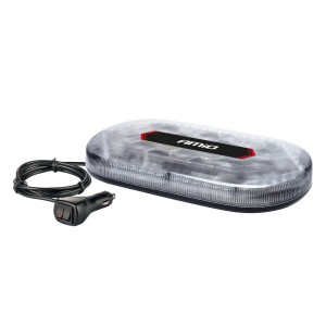 Rampa girofar magnetica 12 24V cu 48 leduri 293x171mm R65 R10 - Img 7