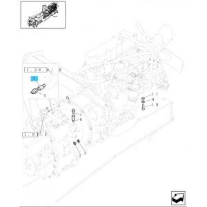 Senzor presiune cutie de viteze buldoexcavator Case 85817672 - Img 2