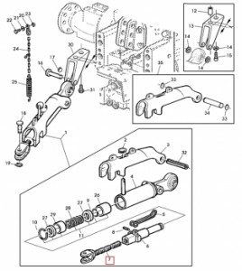 Suport cruce cardanica pentru tractor John Deere