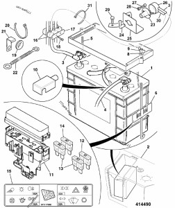 Suport - tablou de sigurante pentru buldoexcavator JCB 2CX 3CX 4CX Loadall, ROBOT si miniexcavator JCB MINI - Img 3