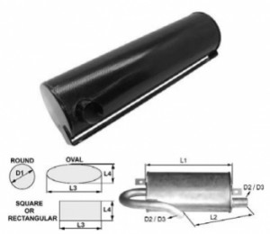 Toba de esapament 735 mm pentru stivuitor Clark