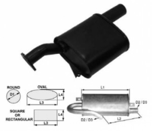Toba de esapament ovala 295 mm pentru stivuitor JCB