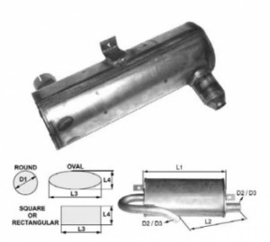 Toba de esapament rotunda 383 mm pentru stivuitoare Hyster
