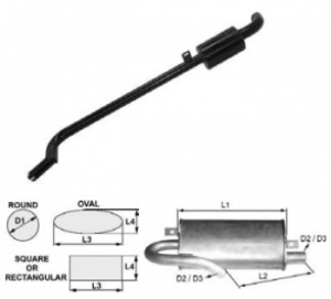 Toba esapament rotunda 160 mm pentru stivuitor Jungheinrich