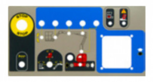 Autocolant pupitru comanda nacela Manitou 120AETJ COMPACT2, 120AETJL, 150AETJ COMPACT, 150AETJL, 170AETJL