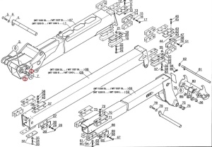 Bucsa brat telescopic Manitou 208286 - Img 3