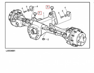 Bumper pentru tractor John Deere