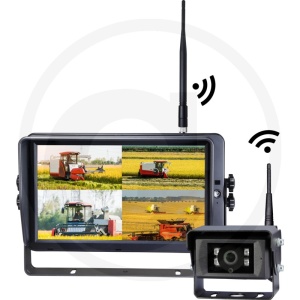 Camera video + monitor wireless 12-24V HD 10"