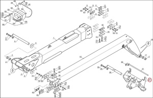 Componenta carucior telescop Manitou 287971 - Img 2