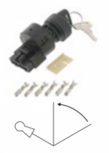 Comutator de aprindere pentru nacela Skyjack SJ6826/6832RT, SJ6832RTE, 6826/6832