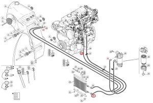 Conductă combustibil filtru–răcitor Manitou 285506