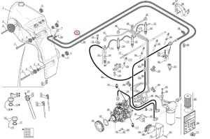 Conductă combustibil pompă electrică–rezervor Manitou 242591 - Img 2