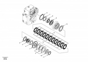 Disc de frictiune VOLVO EW160,EW160B, EW180B, EW200B