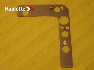 Eticheta telecomanda nacela Haulotte HA PX partea dreapta