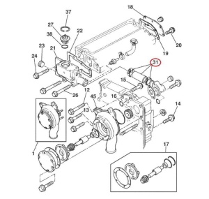 Furtun circuit răcire Manitou 563292