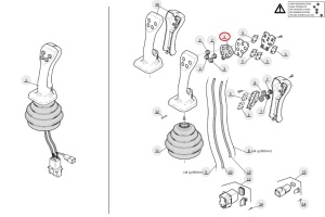 Joystick hidraulic Manitou 564878 - Img 3