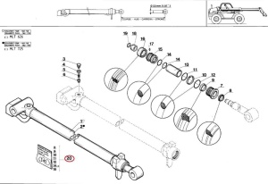 Kit reparatie cilindru hidraulic Manitou 192287