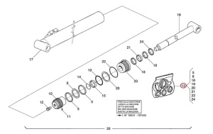 Kit reparatie cilindru hidraulic Manitou 569124