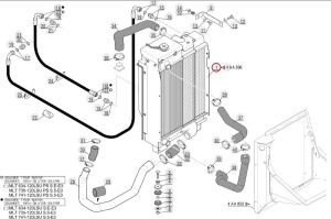 Radiator motor Manitou 285114
