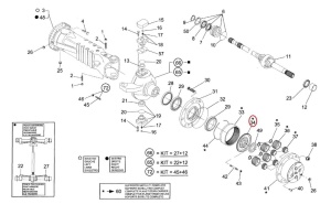 Roata dintata interioara satelit Manitou 565998 - Img 3