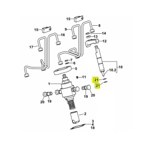 Saiba injector - saiba de foc tractor Same 2.1499.224.0 - Img 2