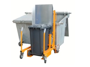 Statie golire containere gunoi 120-240 litri Bauer MKS-H - pompa manuala - Img 2