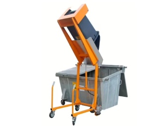Statie golire europubele gunoi 120-240L cu functie electrohidraulica - Bauer MKS-12V - Img 2