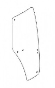 Sticla usa dreapta pentru tractoare John Deere