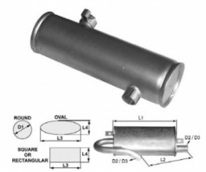 Toba de esapament 420 mm rotunda pentru stivuitoare Clark
