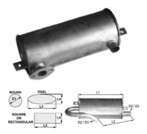 Toba esapament 380 mm pentru stivuitor Hyster