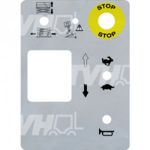 Autocolant bord control nacela foarfeca Manitou 78SEC, 100SC, 100SEC, 120SC ,120SEC