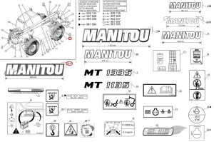 Autocolant identificare Manitou 318293 - Img 3