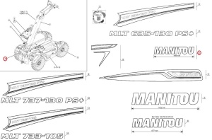 Autocolant identificare Manitou 52558483 - Img 3