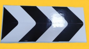 Autocolant negru - alb pentru stabilizator - buldoexcavator JCB 3CX 4CX