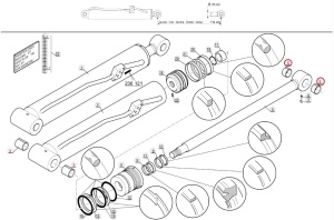 Bucsa brat telescopic Manitou 501129 - Img 3