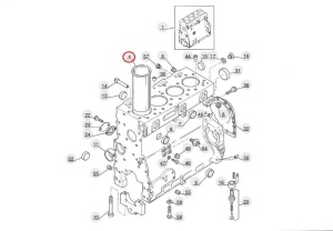 Bucșă motor Manitou 563222