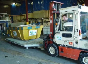 Carucior transport pe lamele de stivuitor 2500 x 2000 mm Bauer STS - Img 5