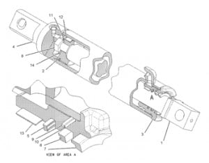 Cilindru G pentru greder Caterpillar