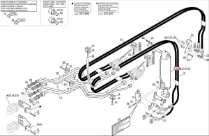Cilindru hidraulic înclinare accesoriu Manitou 299906