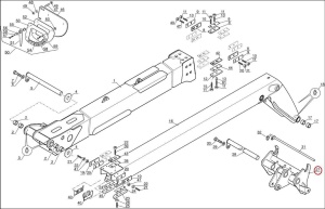 Componenta carucior telescop Manitou 287971