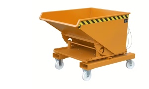 Container basculabil pe 3 directii 0.3mc - 750kg - Bauer 3S 300 - Img 5