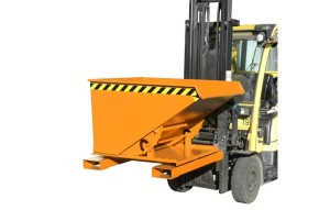 Container basculabil pe 3 parti 0.6mc pt lichide sau spani - 1000kg - Bauer S3S 600 - Img 1