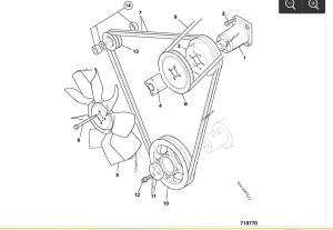 Elice ventilator 30/925526 buldoexcavator JCB 3CX - Img 2