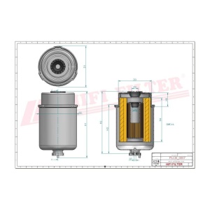 Filtru de combustibil SN70270, SN 70270 echivalent John Deere RE546336 - Img 3