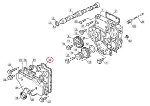 Garnitură capac distribuție Manitou 603837 - Img 2