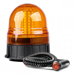 Girofar LED 12/24V - sticla galbena, magnetic W09M MAG/3 BOLT, ECE R10 80LED IP56