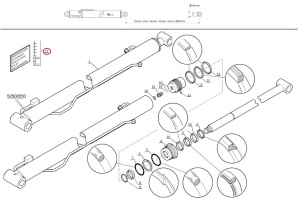 Kit reparatie cilindru hidraulic Manitou 602333 - Img 3