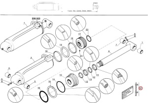Kit reparatie cilindru inclinare Manitou 551274 - Img 3