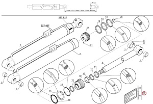 Kit reparatie cilindru ridicare Manitou 551321 - Img 3