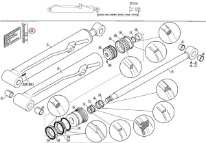 Kit reparatie cilindru ridicare Manitou 564319 - Img 3
